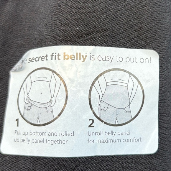 Black Secret Fit Belly Plus Size Maternity Shorts Size 3X - Picture 4 of 12